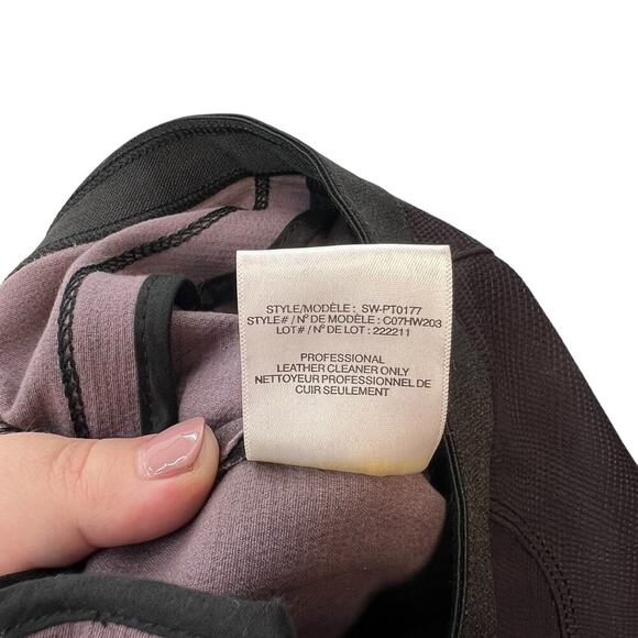 Helmut Lang Plum Embossed Leather‎ Skinny Leggings Pants Purple Size 2 - Picture 11 of 11